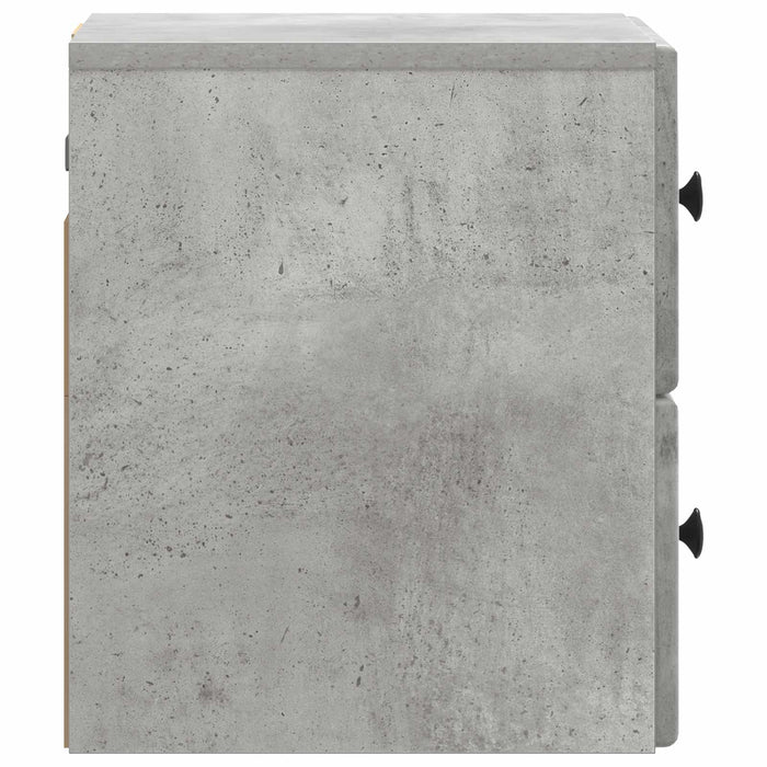 Dulap de noapte suspendat cu sertar Gri Beton 34,5 x 33 x 40 cm - WALTI WALTI