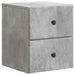 Dulap de noapte suspendat 2 pcs Gri Beton 34,5 x 33 x 40 cm - WALTI WALTI