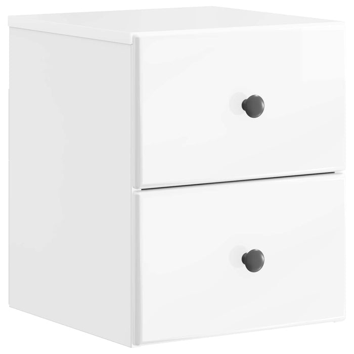 Dulap de noapte suspendat Alb foarte lucios 34,5 x 33 x 40 cm - WALTI WALTI