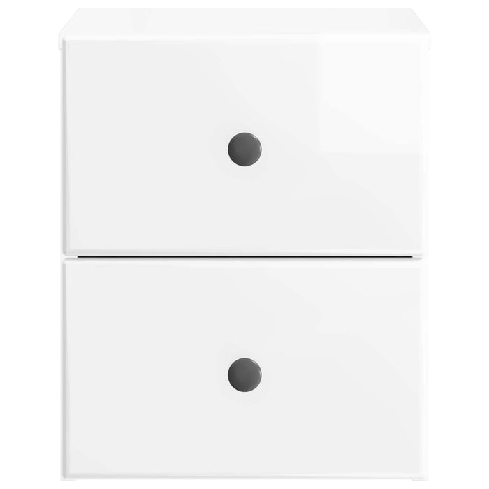 Dulap de noapte suspendat Alb foarte lucios 34,5 x 33 x 40 cm - WALTI WALTI