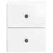 Dulap de noapte suspendat Alb foarte lucios 34,5 x 33 x 40 cm - WALTI WALTI