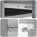 Dulap de noapte suspendat Sonoma gri 34,5 x 33 x 40 cm - WALTI WALTI