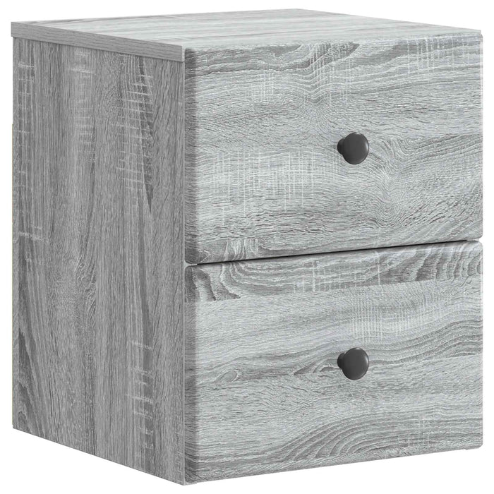 Dulap de noapte suspendat Sonoma gri 34,5 x 33 x 40 cm - WALTI WALTI