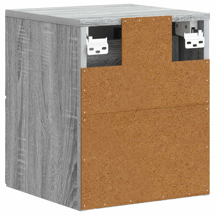 Dulap de noapte suspendat Sonoma gri 34,5 x 33 x 40 cm - WALTI WALTI