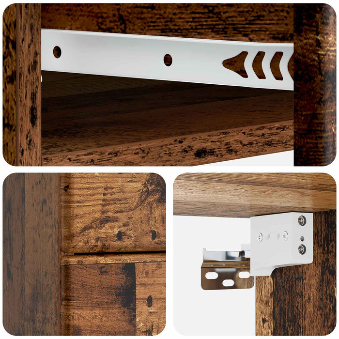 Dulap de noapte suspendat Lemn vechi 34,5 x 33 x 40 cm - WALTI WALTI
