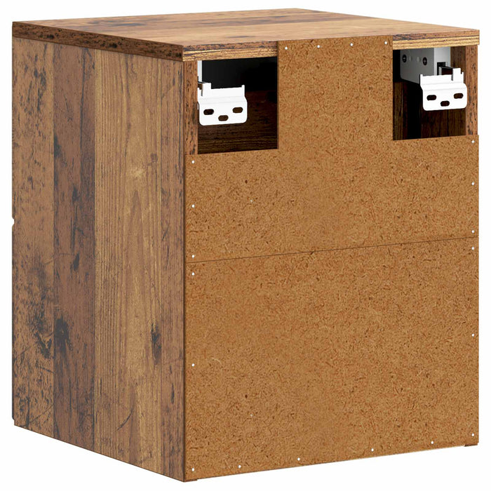 Dulap de noapte suspendat Lemn vechi 34,5 x 33 x 40 cm - WALTI WALTI