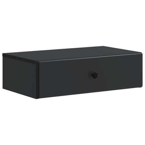 Masă laterală montată pe perete Negru 59 x 34,5 x 17 cm - WALTI WALTI