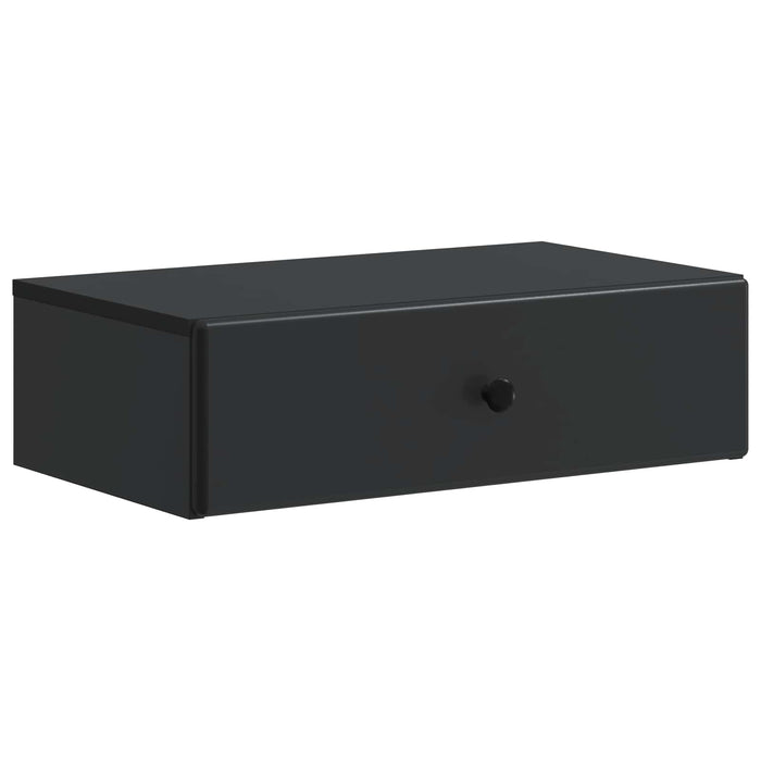 Masă laterală montată pe perete Negru 59 x 34,5 x 17 cm - WALTI WALTI