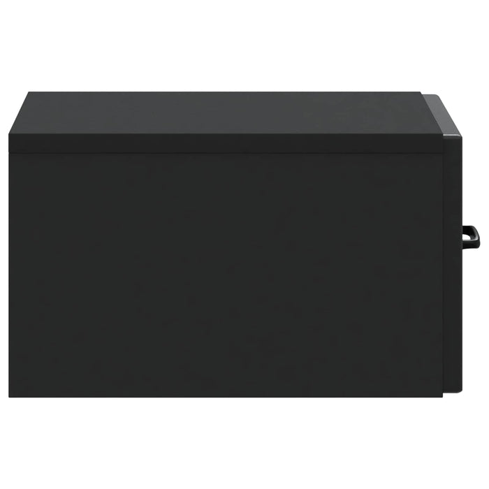 Masă laterală montată pe perete Negru 59 x 34,5 x 17 cm - WALTI WALTI