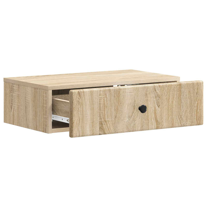 Masă laterală montată pe perete Stejar Sonoma 59 x 34,5 x 17 cm - WALTI WALTI