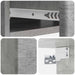 Masă laterală montată pe perete Gri Beton 59 x 34,5 x 17 cm - WALTI WALTI