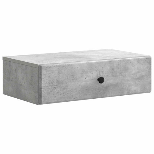 Masă laterală montată pe perete Gri Beton 59 x 34,5 x 17 cm - WALTI WALTI