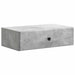 Masă laterală montată pe perete Gri Beton 59 x 34,5 x 17 cm - WALTI WALTI