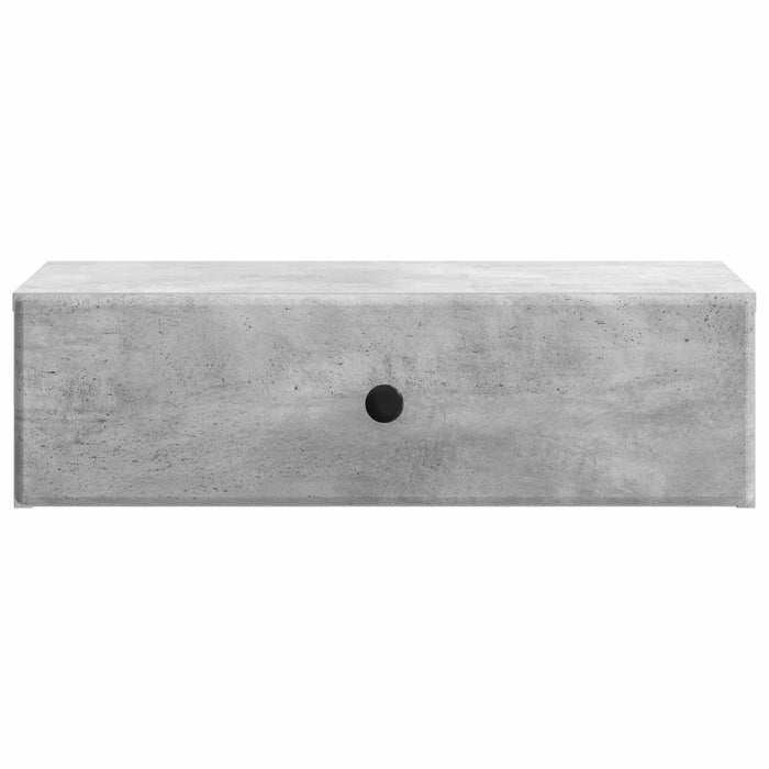 Masă laterală montată pe perete Gri Beton 59 x 34,5 x 17 cm - WALTI WALTI