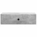 Masă laterală montată pe perete Gri Beton 59 x 34,5 x 17 cm - WALTI WALTI