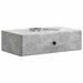 Masă laterală montată pe perete Gri Beton 59 x 34,5 x 17 cm - WALTI WALTI