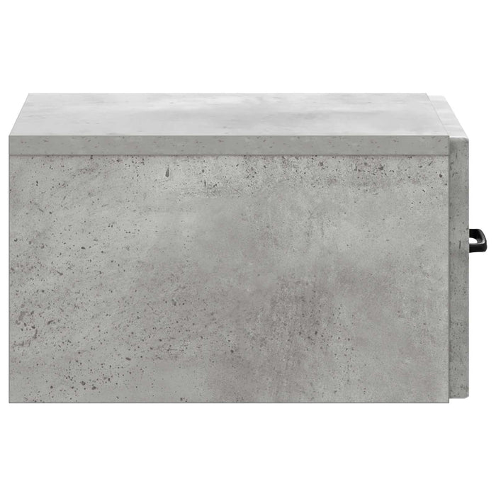 Masă laterală montată pe perete Gri Beton 59 x 34,5 x 17 cm - WALTI WALTI