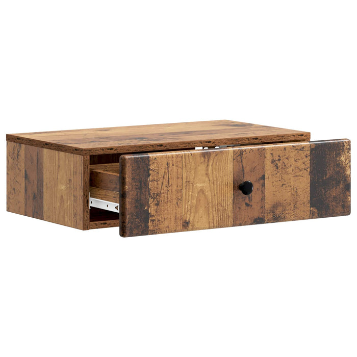 Masă laterală montată pe perete Lemn vechi 59 x 34,5 x 17 cm - WALTI WALTI