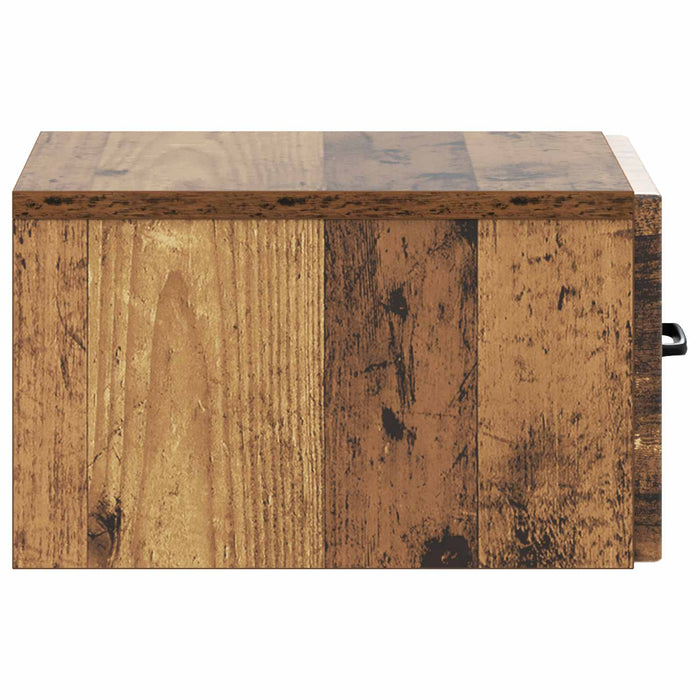 Masă laterală montată pe perete Lemn vechi 59 x 34,5 x 17 cm - WALTI WALTI