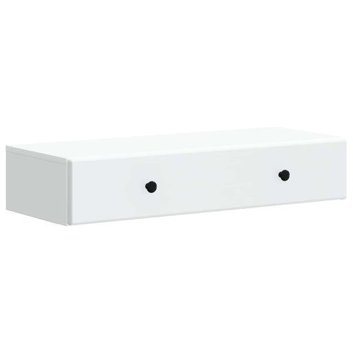 Masă laterală montată pe perete Alb 87,5 x 34,5 x 17 cm - WALTI WALTI
