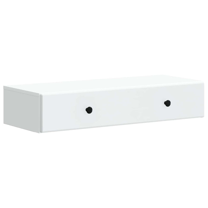 Masă laterală montată pe perete Alb 87,5 x 34,5 x 17 cm - WALTI WALTI