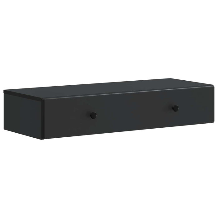 Masă laterală montată pe perete Negru 87,5 x 34,5 x 17 cm - WALTI WALTI