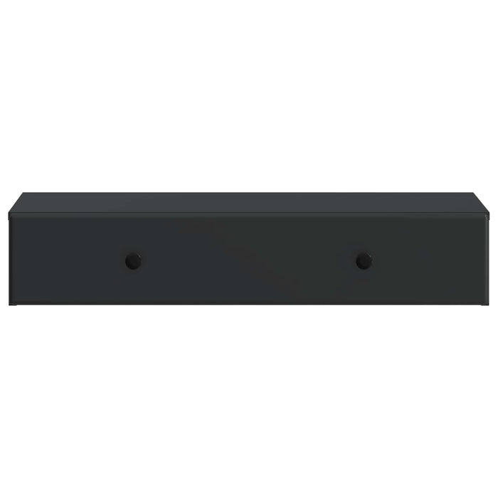 Masă laterală montată pe perete Negru 87,5 x 34,5 x 17 cm - WALTI WALTI
