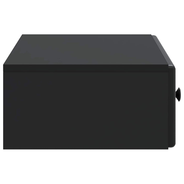 Masă laterală montată pe perete Negru 87,5 x 34,5 x 17 cm - WALTI WALTI