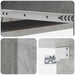 Masă laterală montată pe perete Gri Beton 87,5 x 34,5 x 17 cm - WALTI WALTI