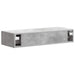 Masă laterală montată pe perete Gri Beton 87,5 x 34,5 x 17 cm - WALTI WALTI
