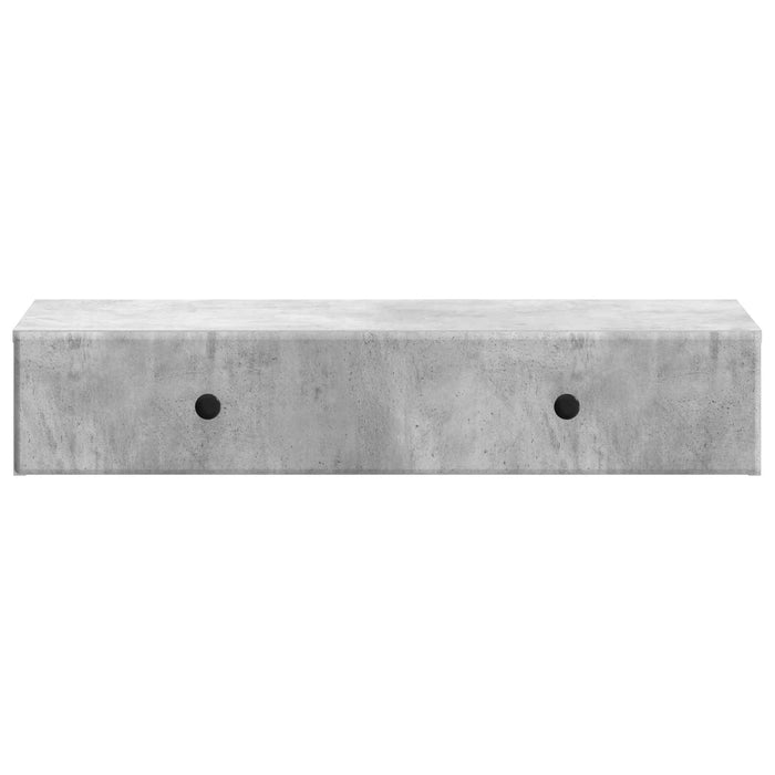 Masă laterală montată pe perete Gri Beton 87,5 x 34,5 x 17 cm - WALTI WALTI
