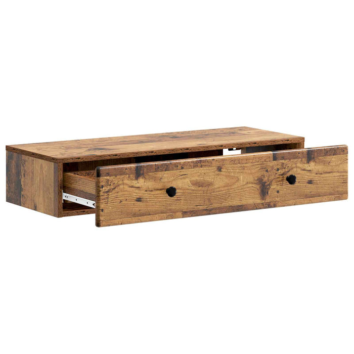 Masă laterală montată pe perete Lemn vechi 87,5 x 34,5 x 17 cm - WALTI WALTI