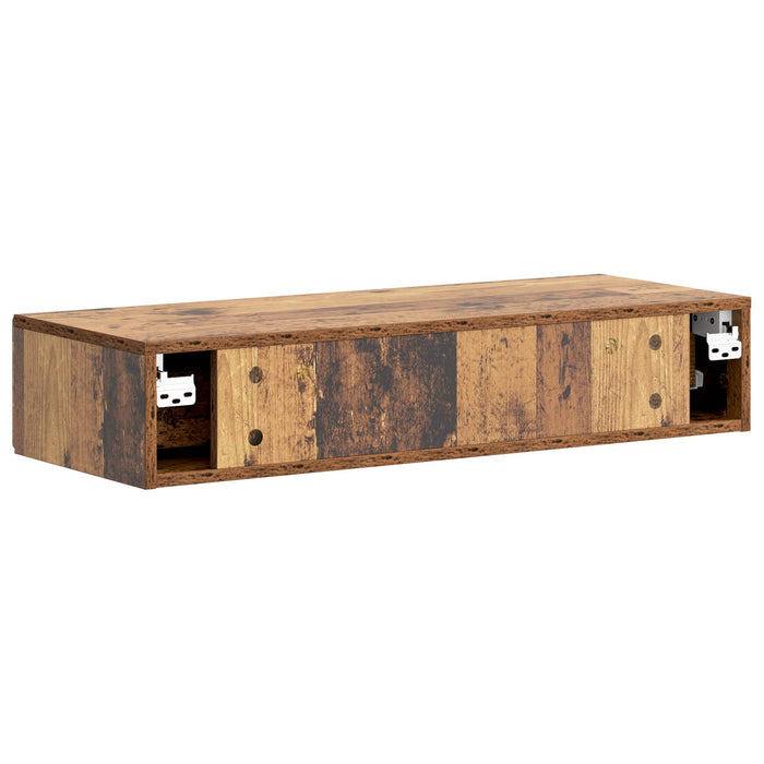 Masă laterală montată pe perete Lemn vechi 87,5 x 34,5 x 17 cm - WALTI WALTI