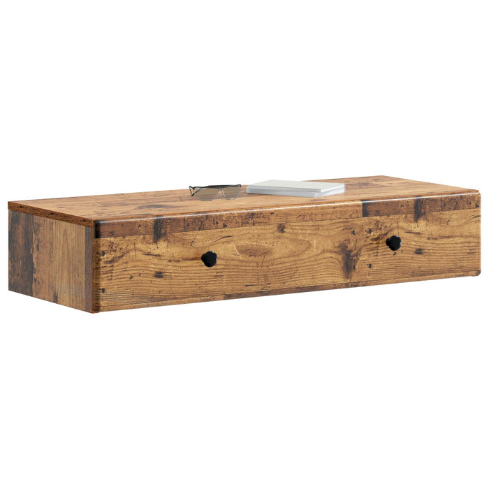 Masă laterală montată pe perete Lemn vechi 87,5 x 34,5 x 17 cm - WALTI WALTI