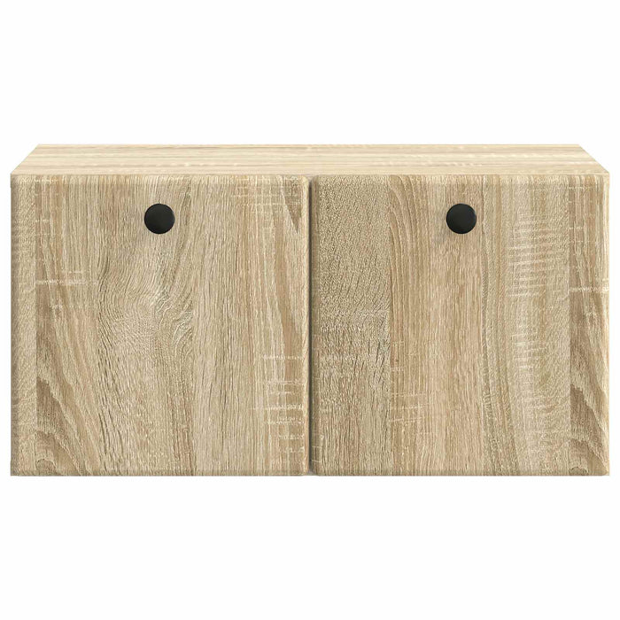 Oglindă TV montată pe perete Stejar Sonoma 59,5 x 41 x 30 cm - WALTI WALTI