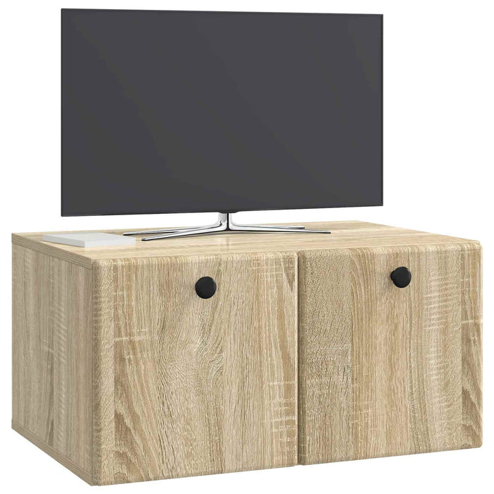 Oglindă TV montată pe perete Stejar Sonoma 59,5 x 41 x 30 cm - WALTI WALTI
