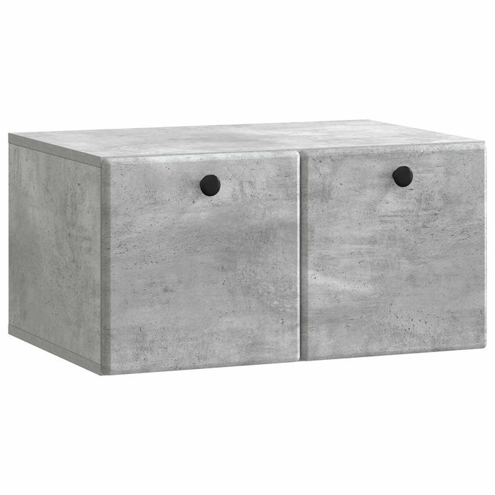 Oglindă TV montată pe perete Gri Beton 59,5 x 41 x 30 cm - WALTI WALTI