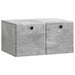 Oglindă TV montată pe perete Gri Beton 59,5 x 41 x 30 cm - WALTI WALTI