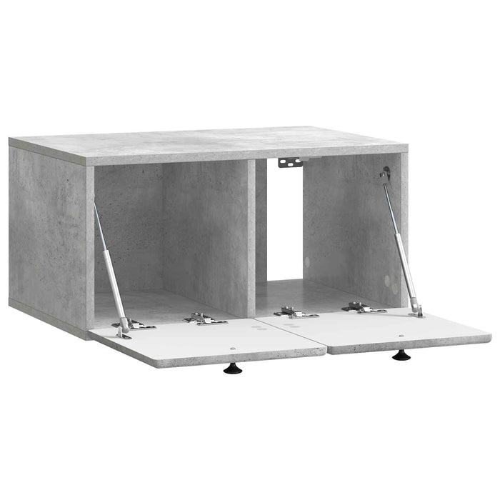 Oglindă TV montată pe perete Gri Beton 59,5 x 41 x 30 cm - WALTI WALTI