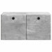 Oglindă TV montată pe perete Gri Beton 59,5 x 41 x 30 cm - WALTI WALTI