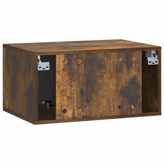 Oglindă TV montată pe perete Stejar fumuriu 59,5 x 41 x 30 cm - WALTI WALTI