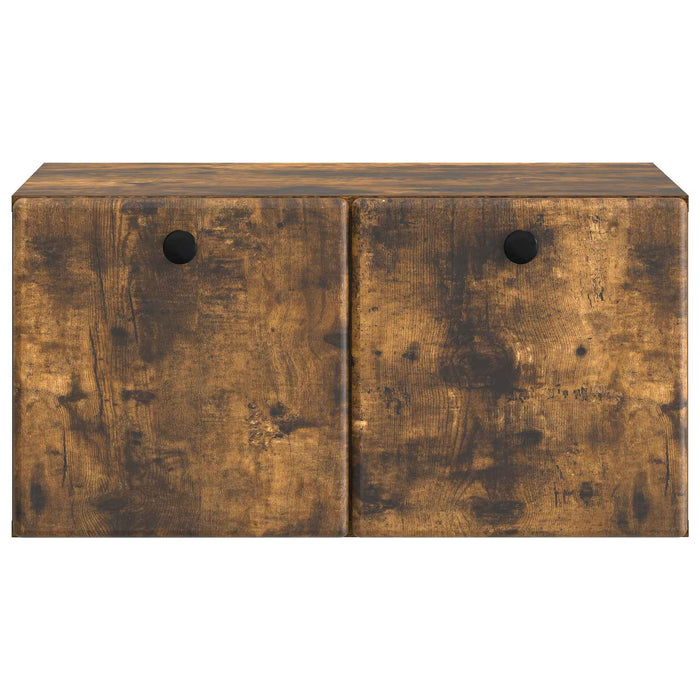 Oglindă TV montată pe perete Stejar fumuriu 59,5 x 41 x 30 cm - WALTI WALTI