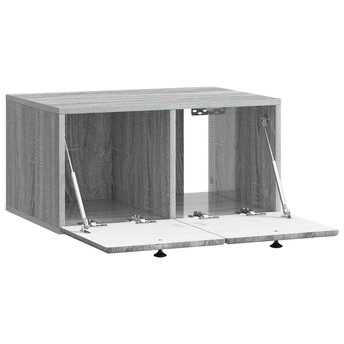 Oglindă TV montată pe perete Sonoma gri 59,5 x 41 x 30 cm - WALTI WALTI