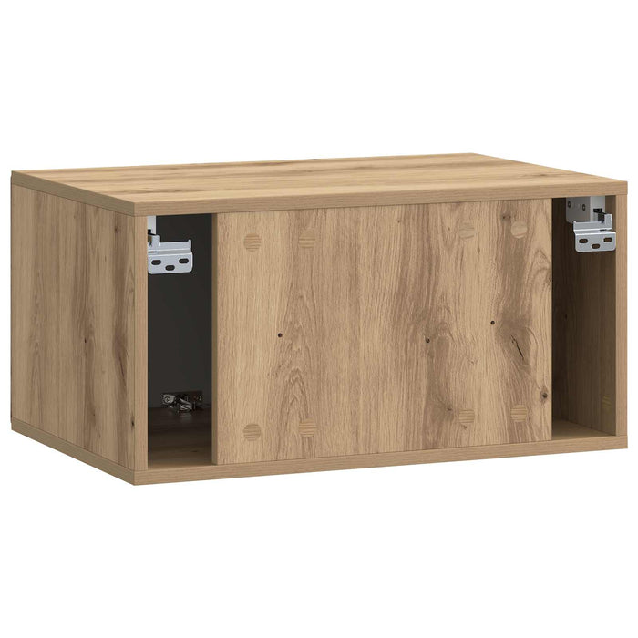 Oglindă TV montată pe perete Stejar Artizanal 59,5 x 41 x 30 cm - WALTI WALTI