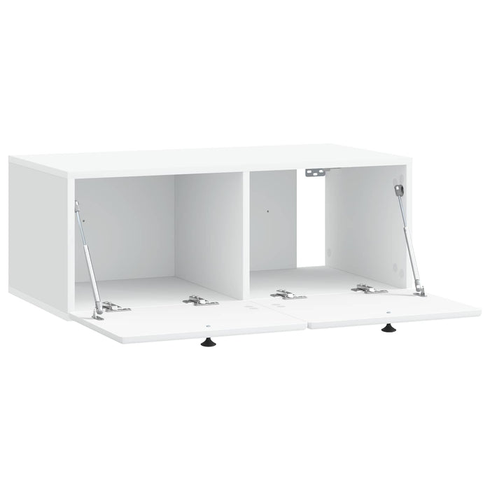 Oglindă TV montată pe perete 78,5 x 41 x 30 cm Alb - WALTI WALTI