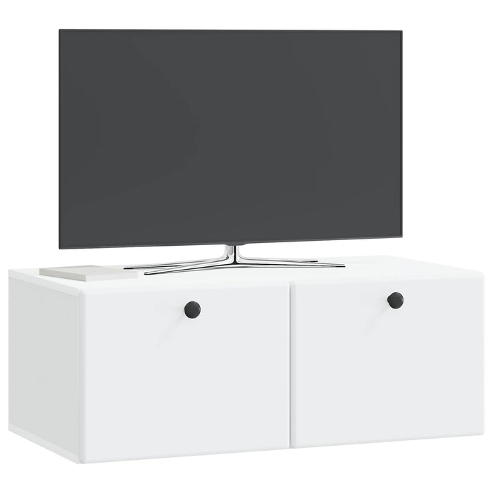 Oglindă TV montată pe perete 78,5 x 41 x 30 cm Alb - WALTI WALTI