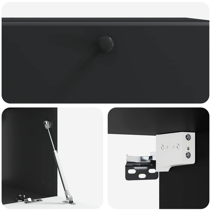 Oglindă TV montată pe perete Pe perete Negru 78,5 x 41 x 30 cm - WALTI WALTI