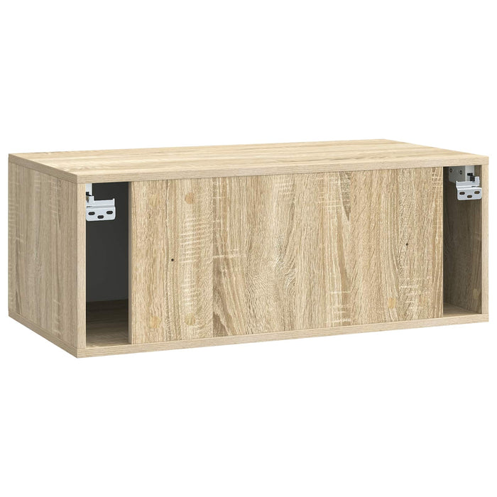 Oglindă TV montată pe perete Stejar Sonoma 78,5 x 41 x 30 cm - WALTI WALTI