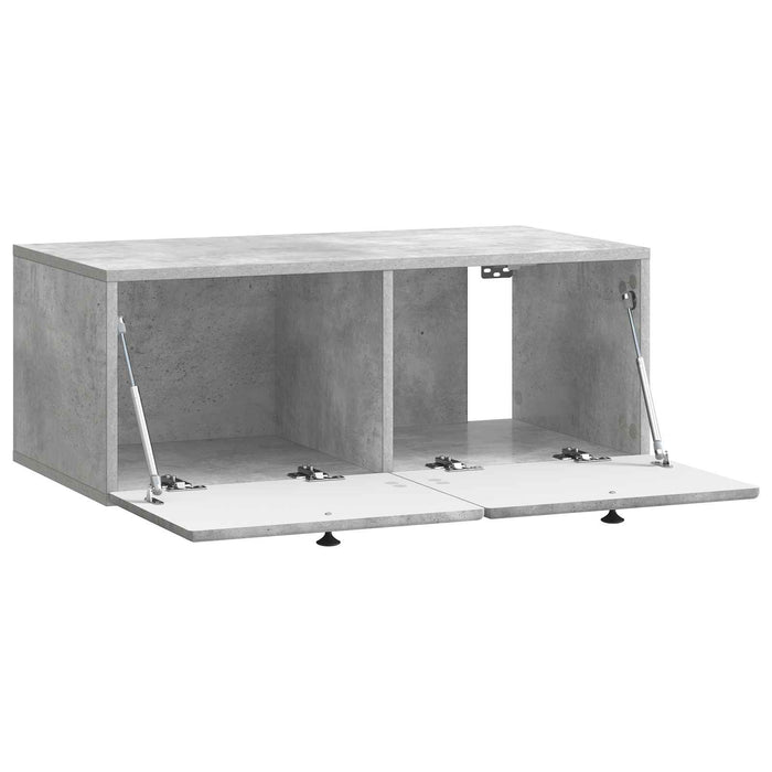 Oglindă TV montată pe perete Gri Beton 78,5 x 41 x 30 cm - WALTI WALTI