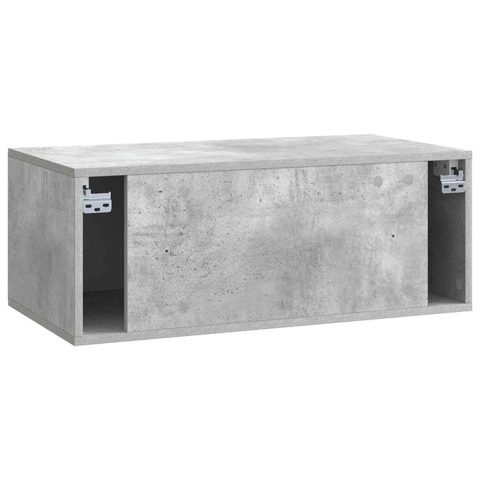 Oglindă TV montată pe perete Gri Beton 78,5 x 41 x 30 cm - WALTI WALTI
